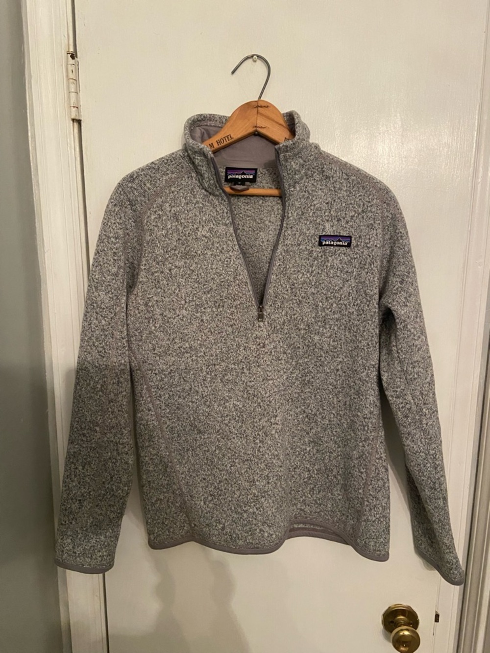 Patagonia better sweater size M womens Heather Gray Fleece Pullover